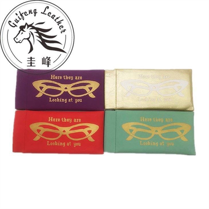 Soft Sheepskin Leather Drawstring Glasses Jewelry Packaging Pouch