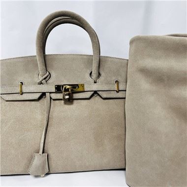 Cow Suede Leather Handbag